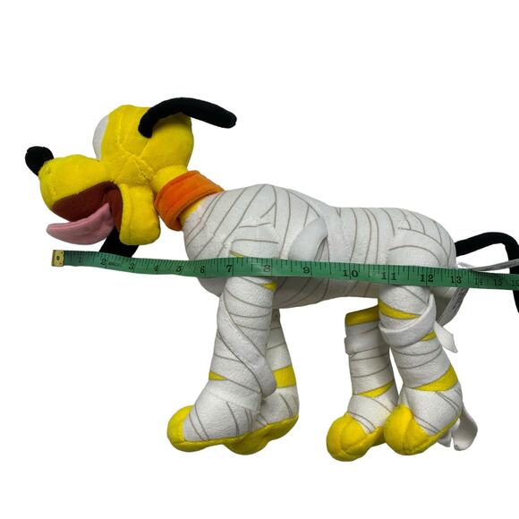 DISNEY PARKS Mummy Pluto Plush Stuffed Animal Spooky Halloween Costume Dog - Picture 7 of 7